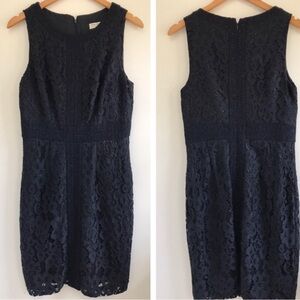 Trina Turk navy blue lace dress nwt size 10